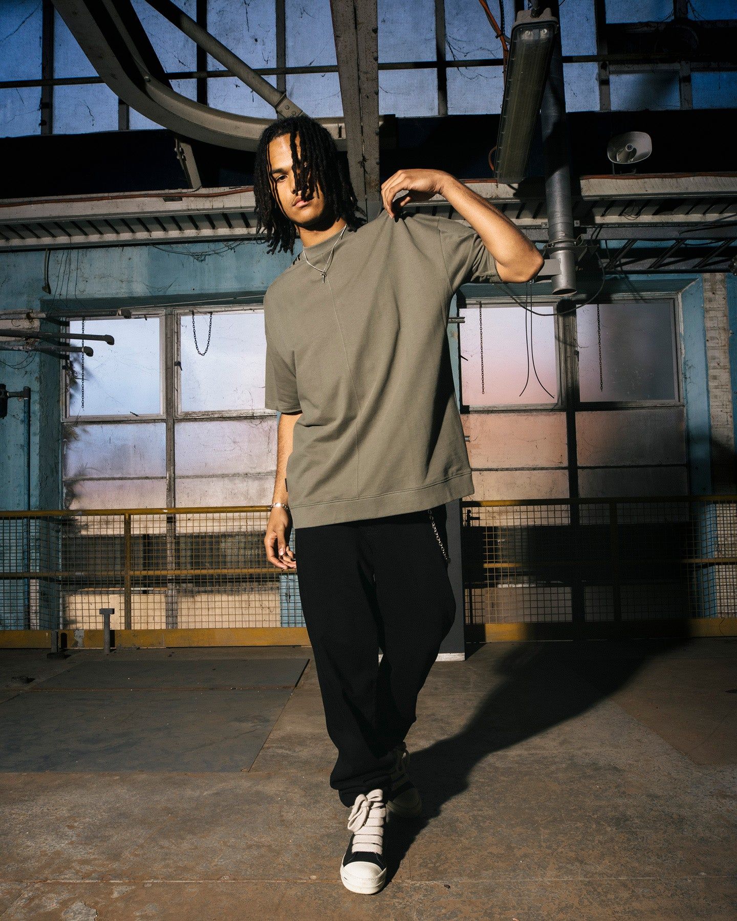 Saint Morta Shadow Boxy T-Shirt Khaki Green sold by Culture Kings product image thumbnail 3