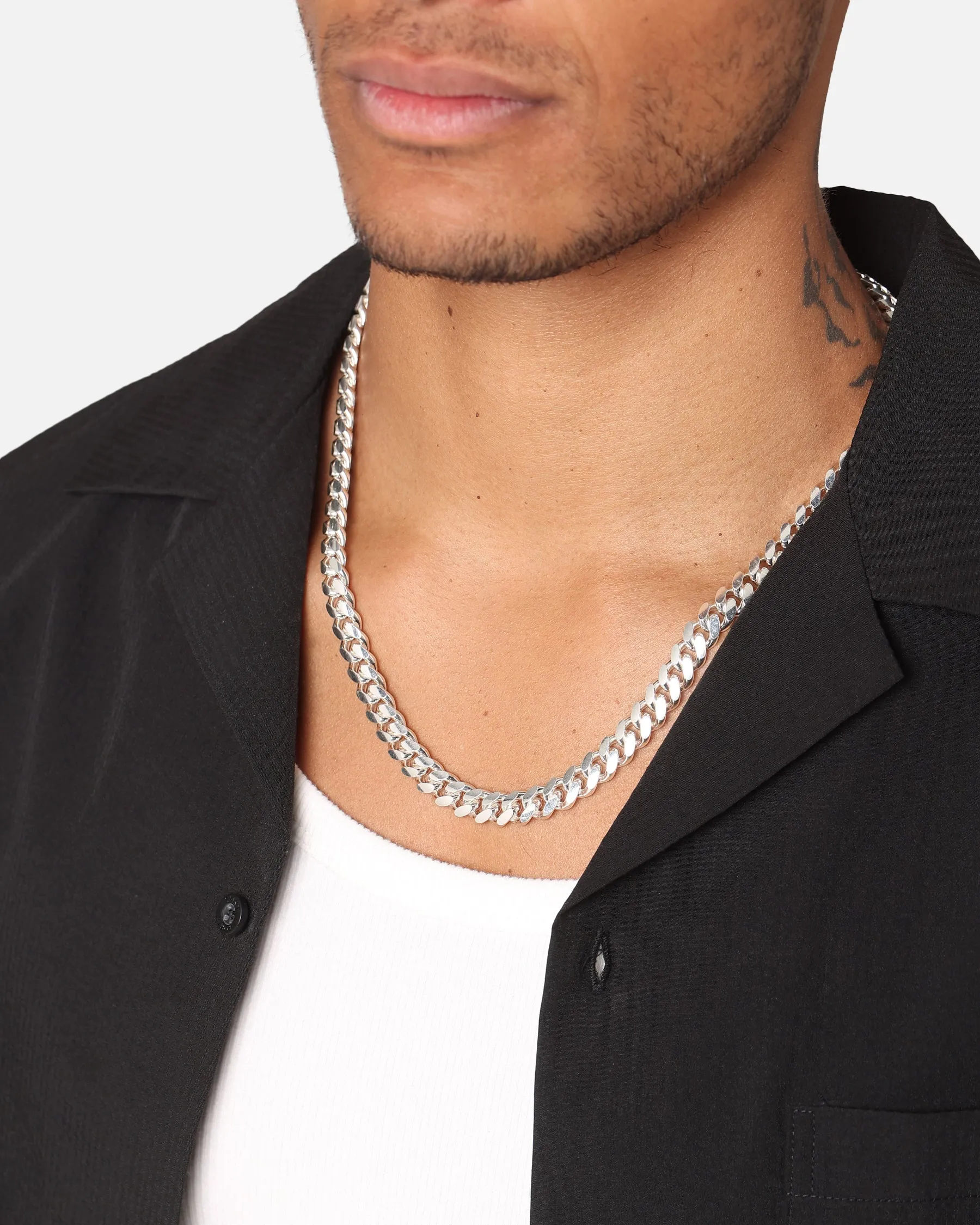 House Of Auric 10mm Cuban Link Chain Sterling Silver sold by Culture Kings