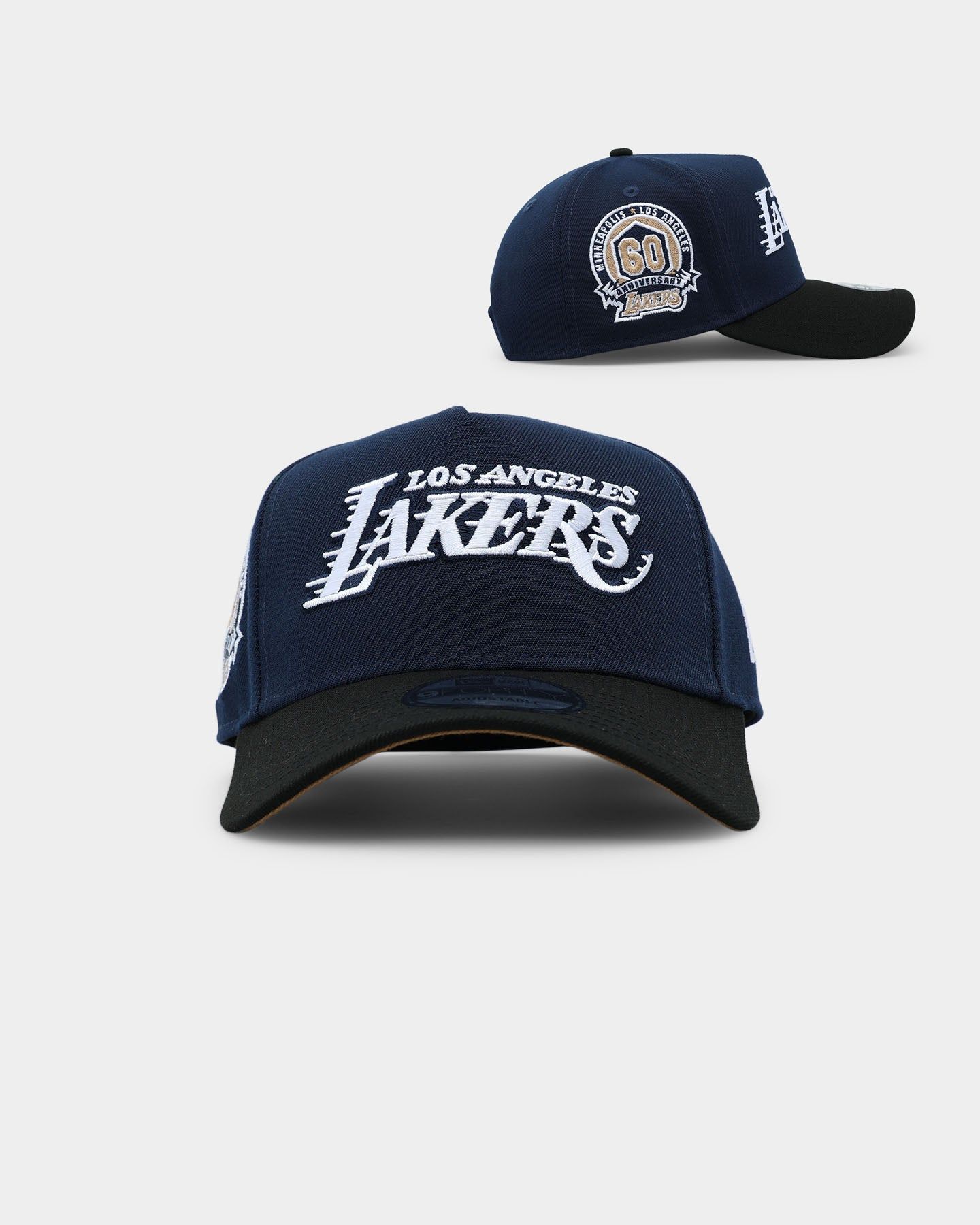 New Era Los Angeles Lakers 9FORTY A-Frame 2-Tone Snapback Dark Blue sold by Culture Kings