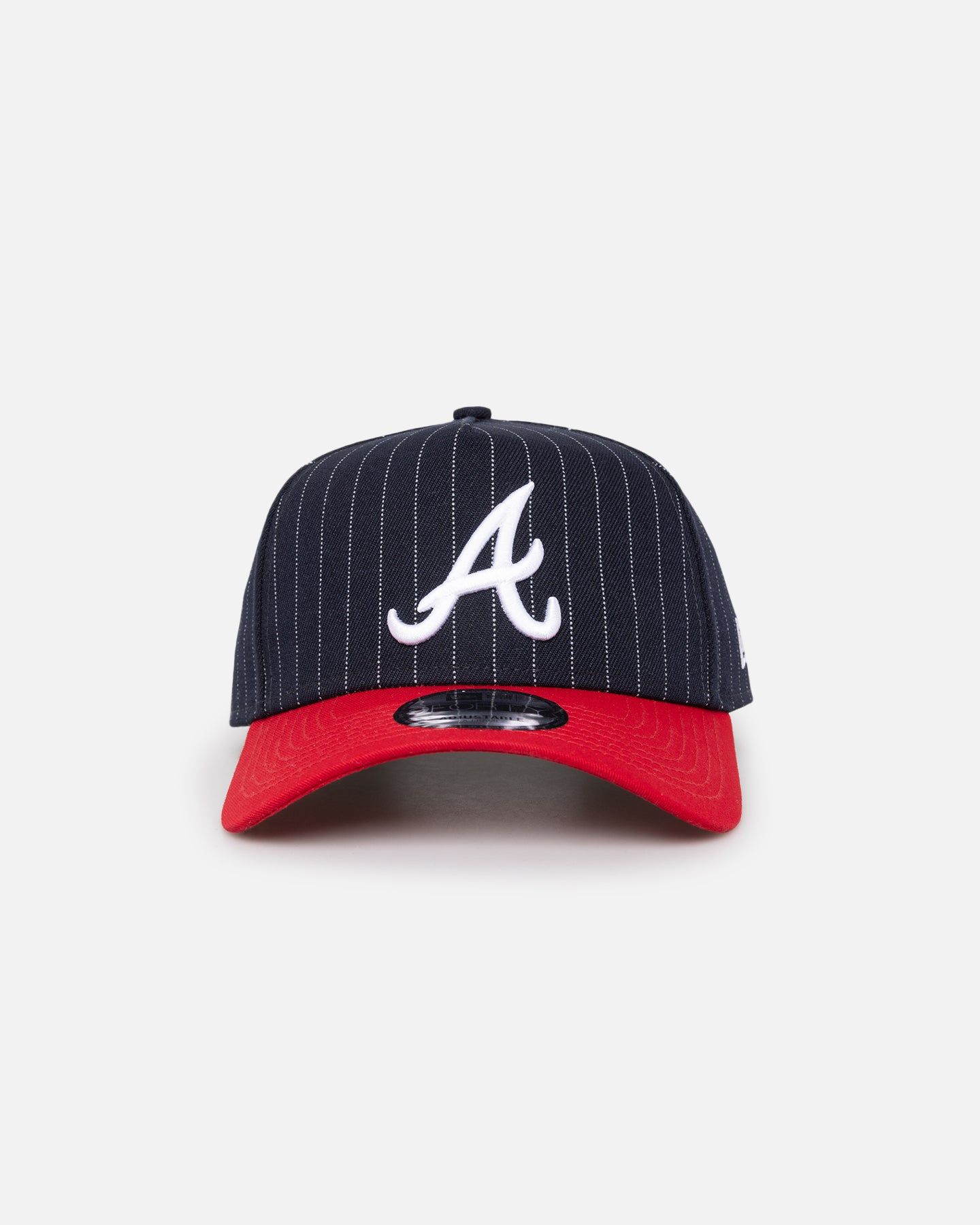 New Era Atlanta Braves '2-Tone Pinstripe' 9FORTY A-Frame Snapback Pinstripe sold by Culture Kings