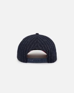New Era Atlanta Braves '2-Tone Pinstripe' 9FORTY A-Frame Snapback Pinstripe sold by Culture Kings