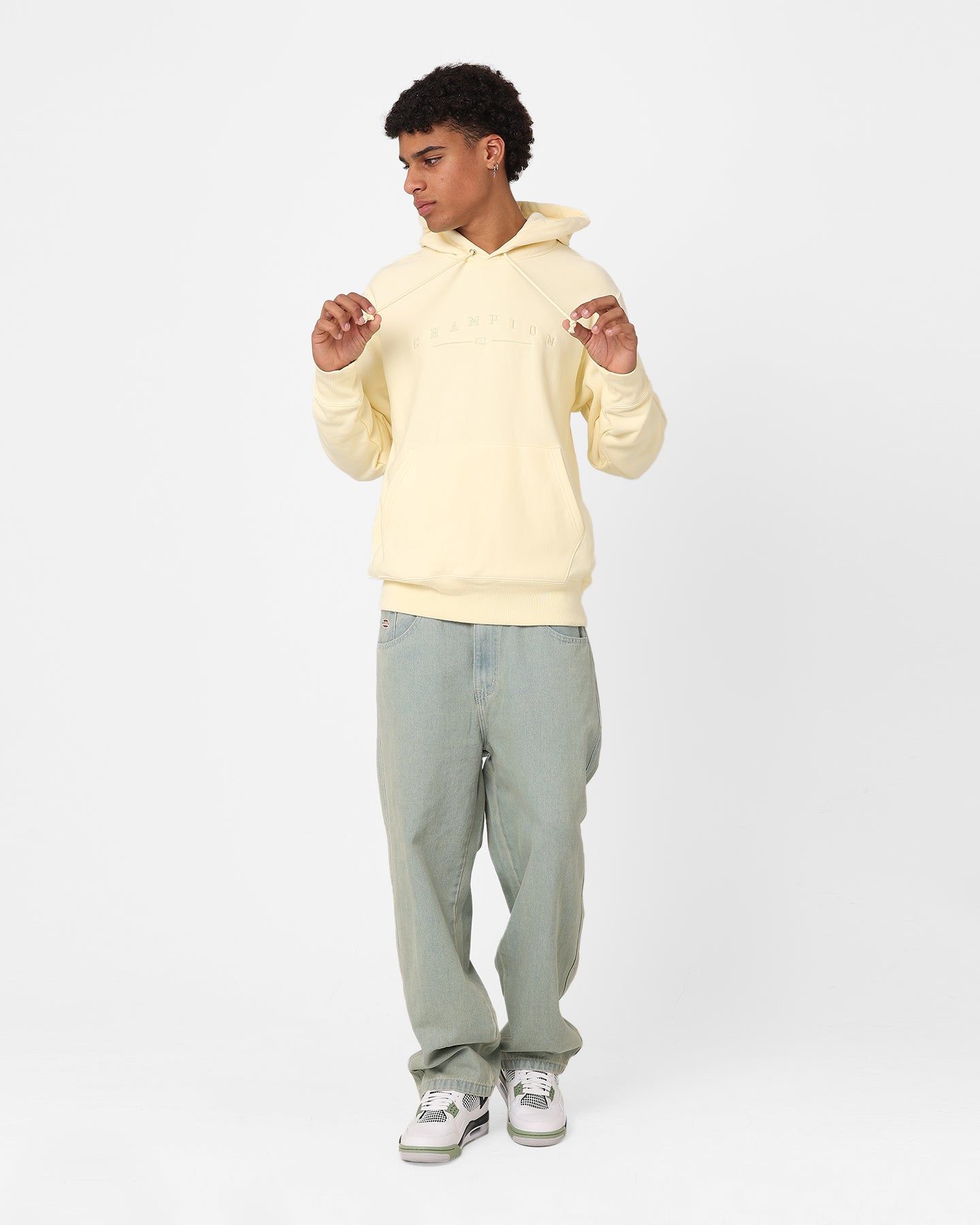 Champion Reverse Weave 2k Logo Hoodie Post Yellow sold by Culture Kings product image thumbnail 2