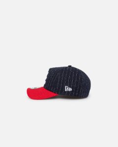 New Era Atlanta Braves '2-Tone Pinstripe' 9FORTY A-Frame Snapback Pinstripe sold by Culture Kings