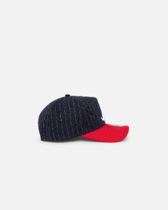 New Era Atlanta Braves '2-Tone Pinstripe' 9FORTY A-Frame Snapback Pinstripe sold by Culture Kings