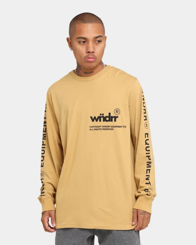 WNDRR In Line Long Sleeve T-Shirt Almond sold by Culture Kings