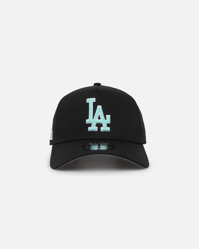 New Era Los Angeles Dodgers 9FORTY A-Frame Snapback Black/Aqua Blue sold by Culture Kings