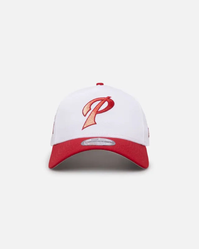 New Era San Diego Padres 'Satin Blaze' 9FORTY A-Frame Snapback White/Scarlet sold by Culture Kings