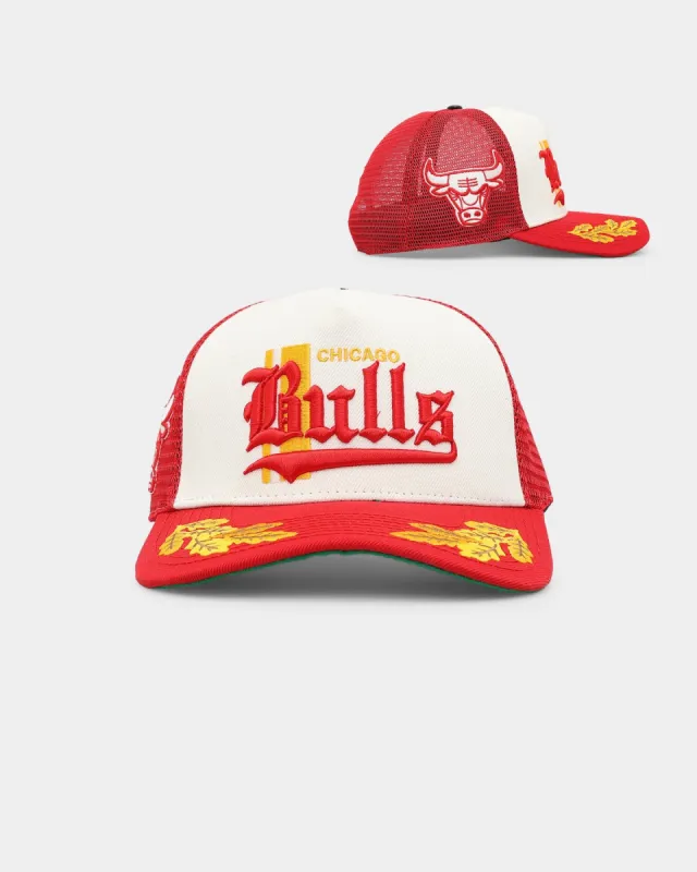 Pro Standard Chicago Bulls Visor Elite Trucker Eggshell/Red sold by Culture Kings