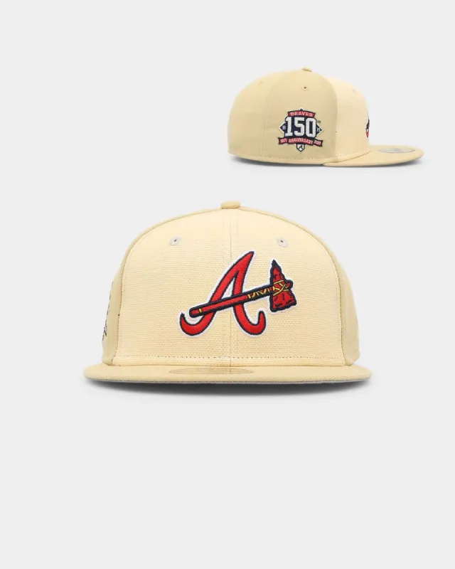 New Era Atlanta Braves 'Raffia Front' 59FIFTY Fitted Side Patch sold by Culture Kings