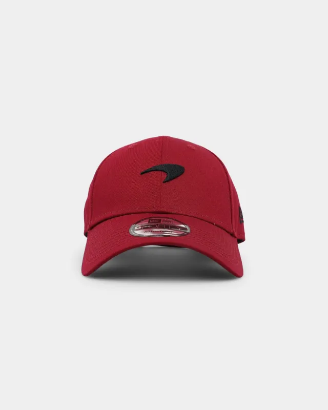 New Era McLaren 9FORTY Cloth Strapback Dark Red sold by Culture Kings