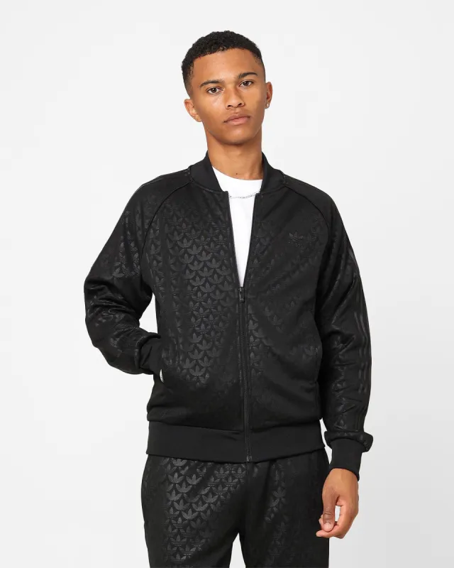Adidas Graphics Monogram Straight Tracksuit Jacket Black sold by Culture Kings