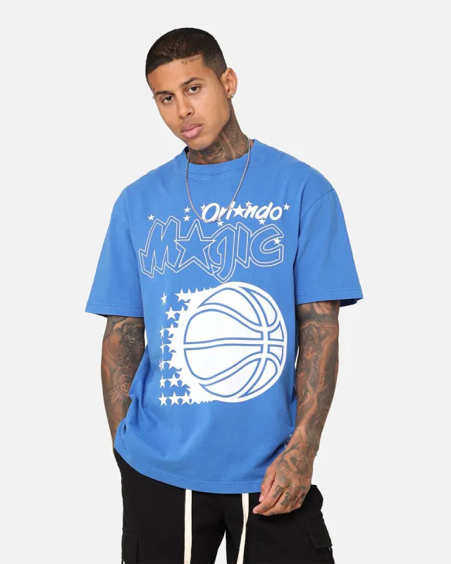 Mitchell & Ness Orlando Magic XL Logo One Colour T-Shirt Faded Royal sold by Culture Kings