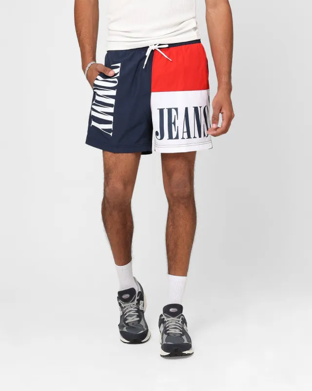 Tommy Hilfiger SF Medium Drawstring Colour Block Shorts Twilight Navy sold by Culture Kings
