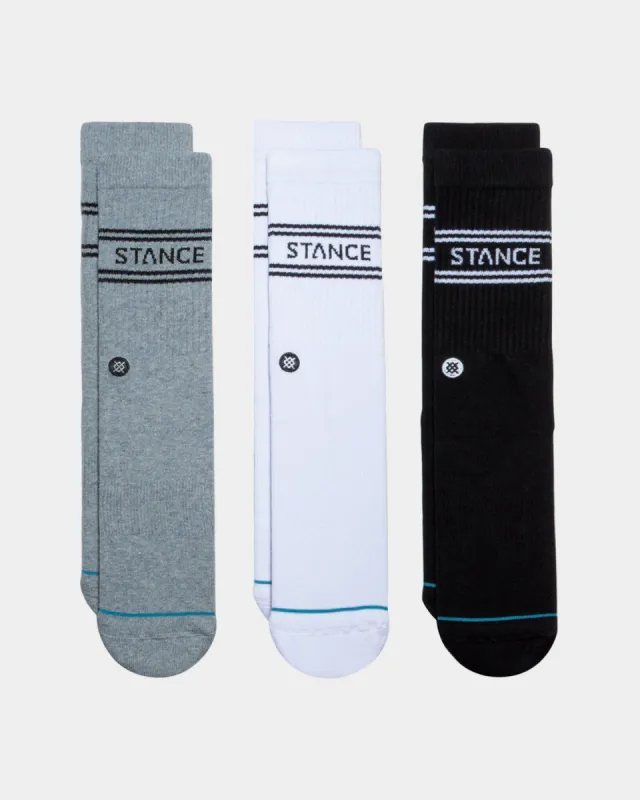 Stance Basic Crew Socks 3 Pack Multi-Coloured sold by Culture Kings