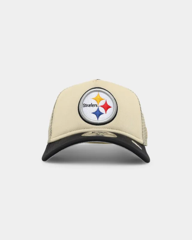 New Era Pittsburgh Steelers All Day 9FORTY A-Frame Snapback Vegas Gold sold by Culture Kings