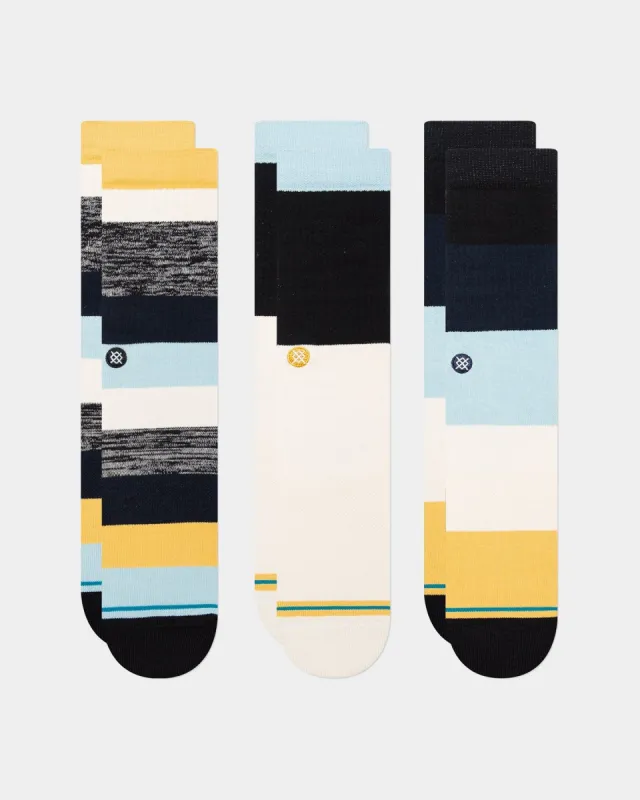 Stance Melbourne Socks 3 Pack Multi-Coloured sold by Culture Kings