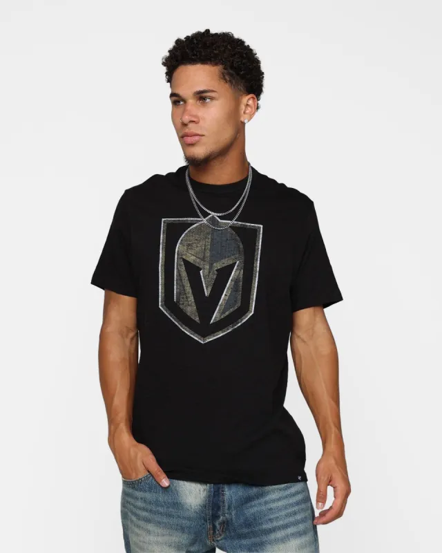 47 Brand Vegas Golden Knights Jet Black T-Shirt Black sold by Culture Kings