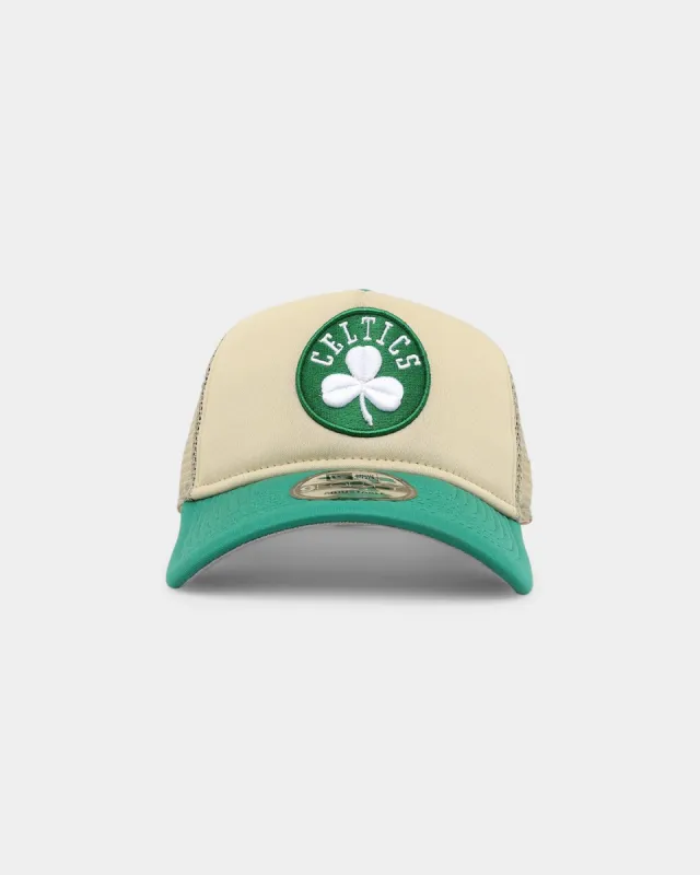 New Era Boston Celtics All Day 9FORTY A-Frame Snapback Vegas Gold sold by Culture Kings