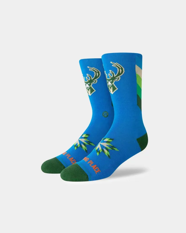 Stance X NBA Milwaukee Bucks CE 2023 Socks Royal sold by Culture Kings