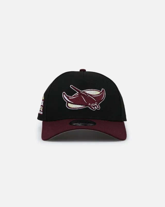 New Era Tampa Bay Rays 'Burgundy Bounceback' 9FORTY A-Frame Snapback Black/Maroon sold by Culture Kings