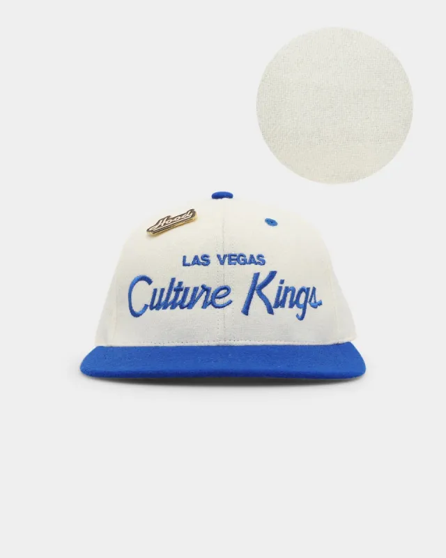 Hood X Culture Kings Las Vegas Collab Original Snapback White/Royal sold by Culture Kings