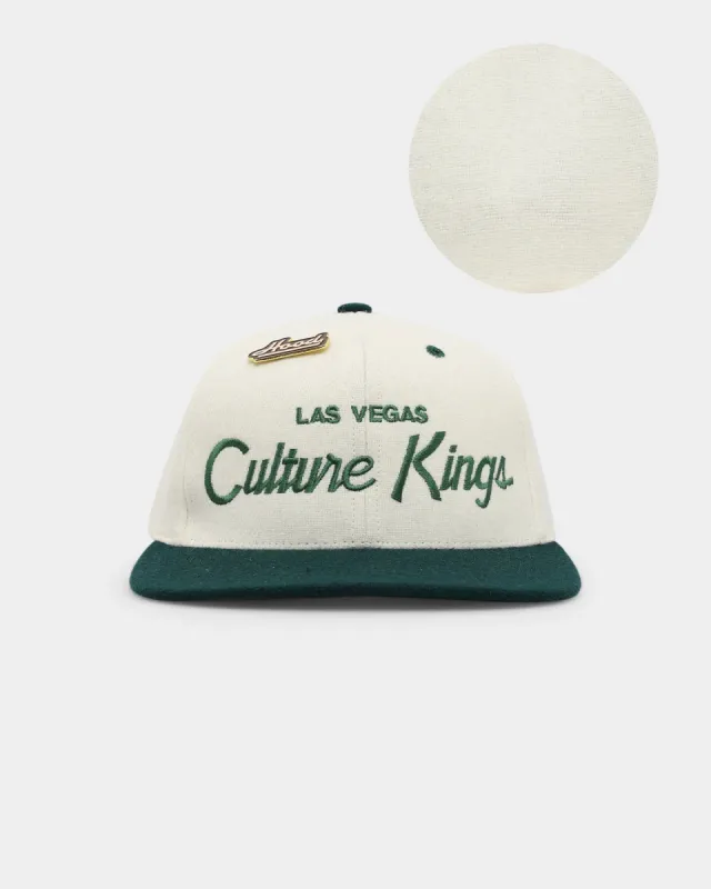 Hood X Culture Kings Las Vegas Collab Original Snapback White/Forest sold by Culture Kings