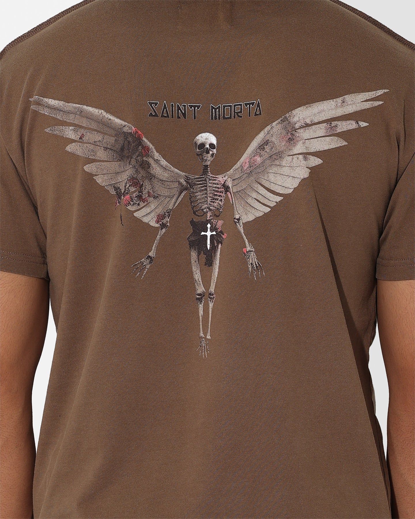 Saint Morta Momento Mori Lafayette T-Shirt Vintage Brown sold by Culture Kings product image thumbnail 5