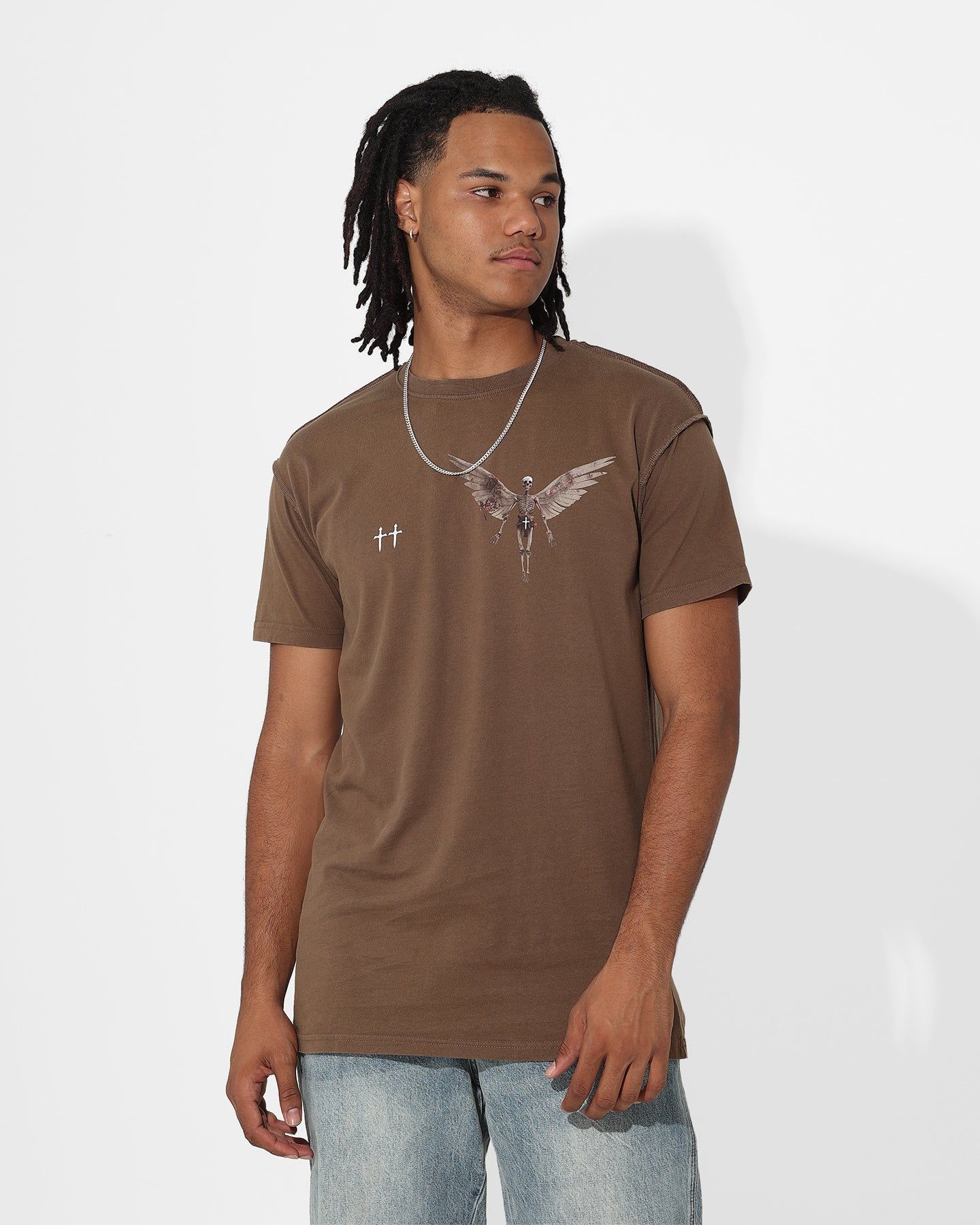 Saint Morta Momento Mori Lafayette T-Shirt Vintage Brown sold by Culture Kings product image thumbnail 2
