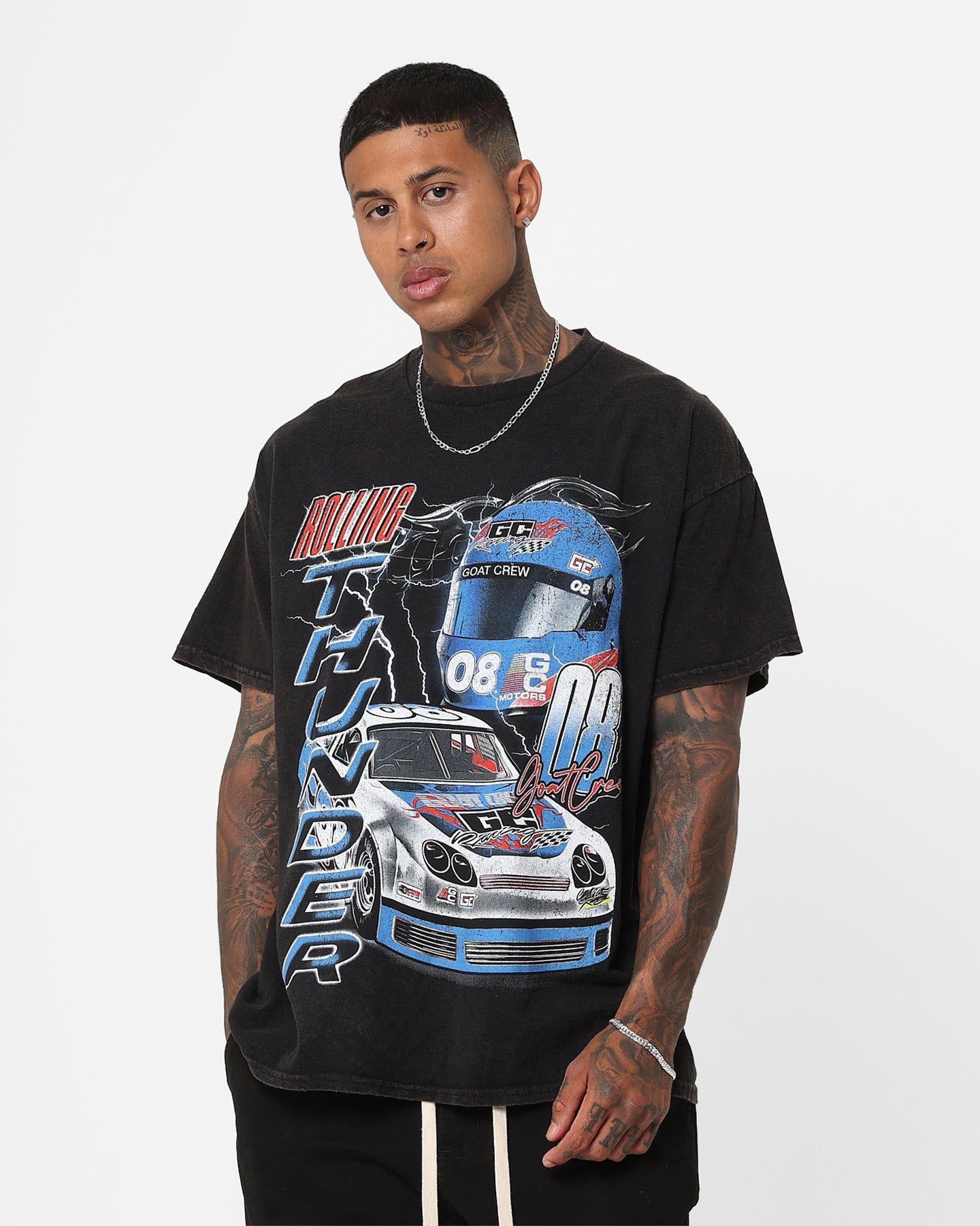 Goat Crew Rolling Thunder Vintage T-Shirt Washed Black sold by Culture Kings