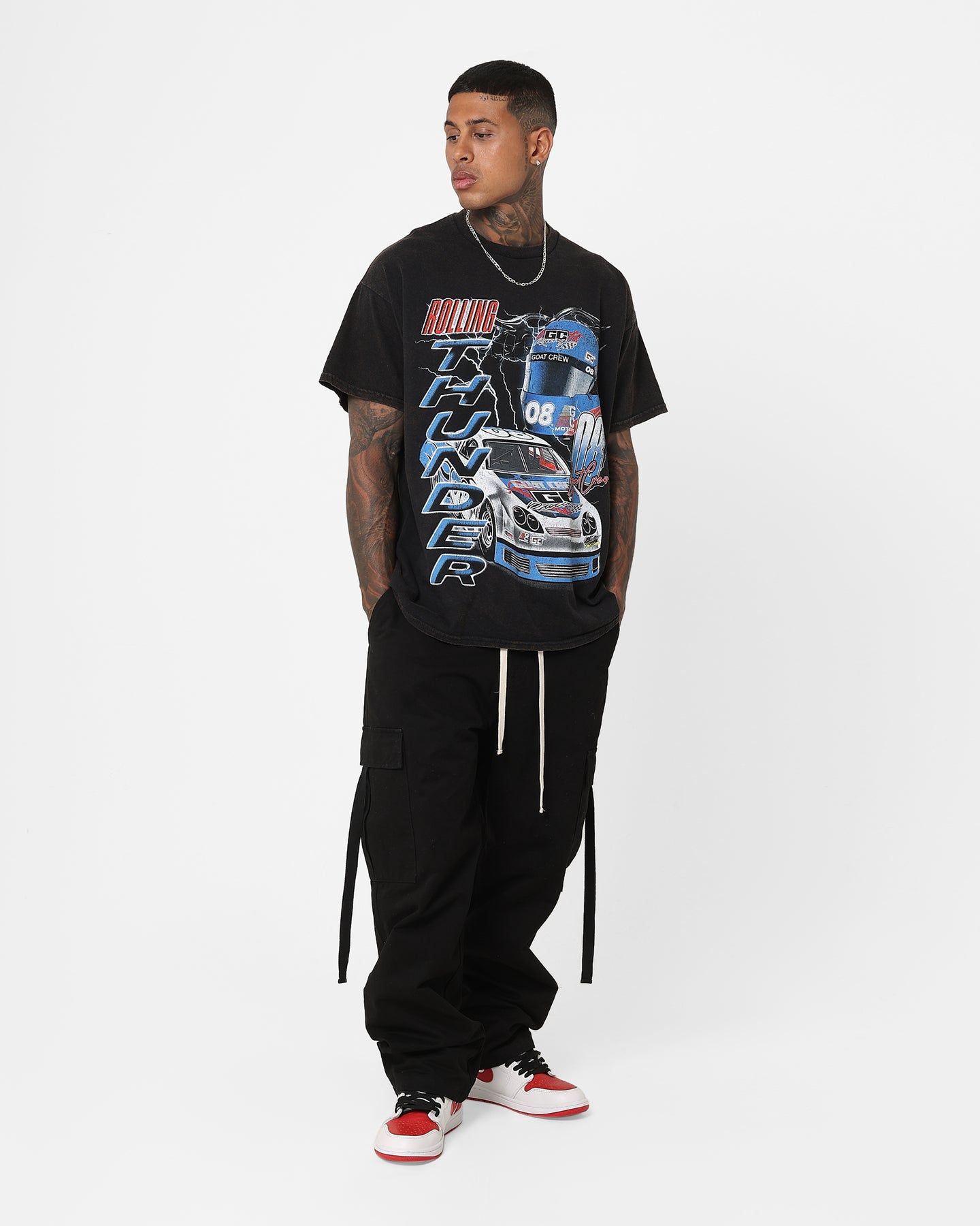 Goat Crew Rolling Thunder Vintage T-Shirt Washed Black sold by Culture Kings product image thumbnail 3