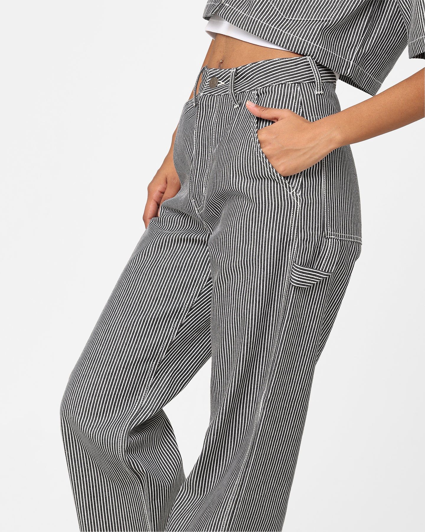X-girl × Peels PAINTER PANTS X-Girl Women's Peels Painter Pants Black | Parallel