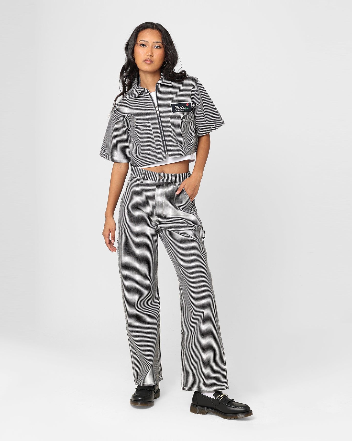 X-Girl Women's Peels Painter Pants Black/White sold by Culture Kings product image thumbnail 2