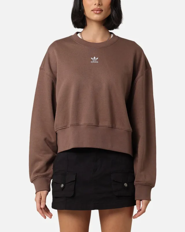 Adidas Women's Essentials Crewneck Sweatshirt Earth Strata sold by Culture Kings