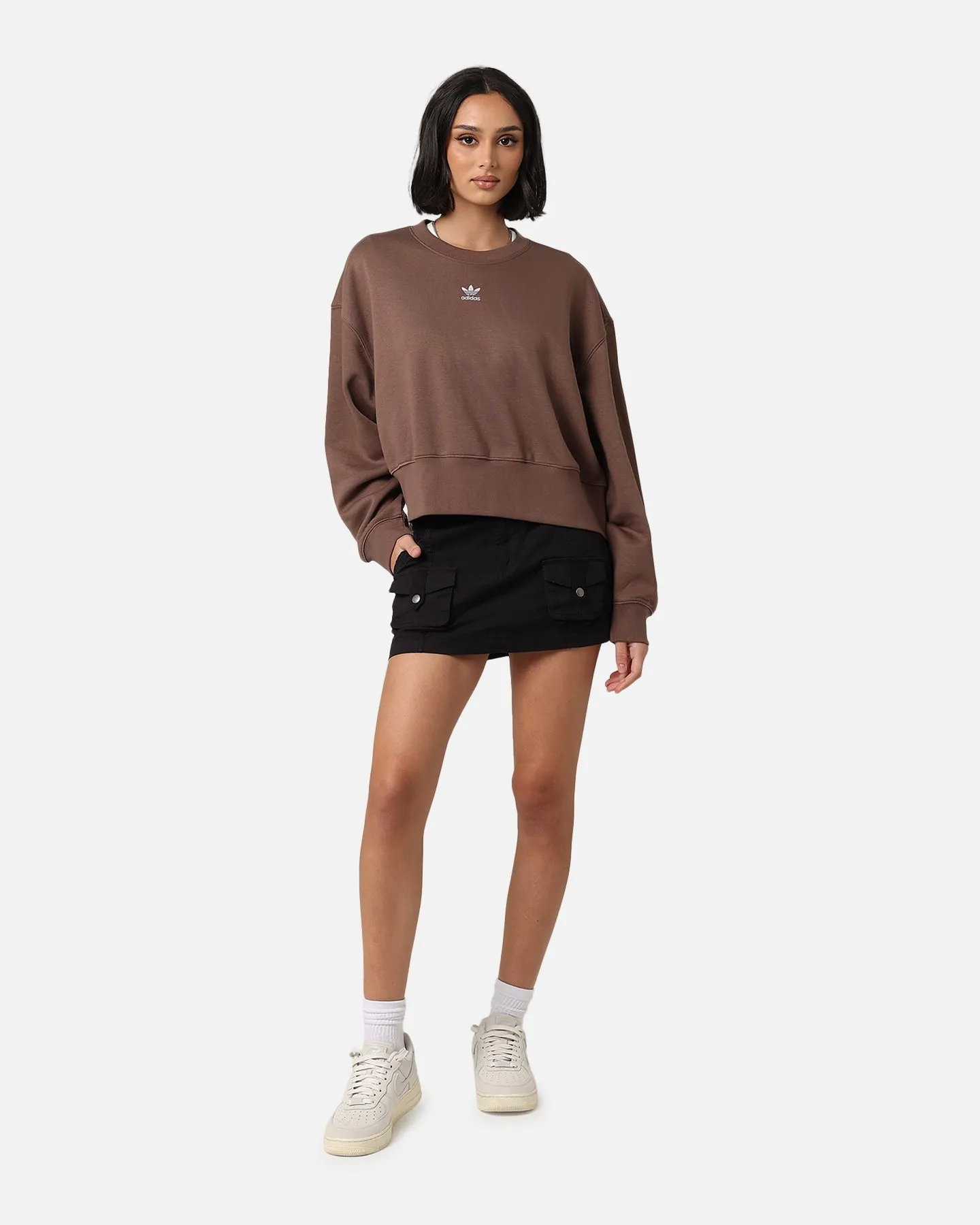 Adidas Women's Essentials Crewneck Sweatshirt Earth Strata sold by Culture Kings product image thumbnail 2