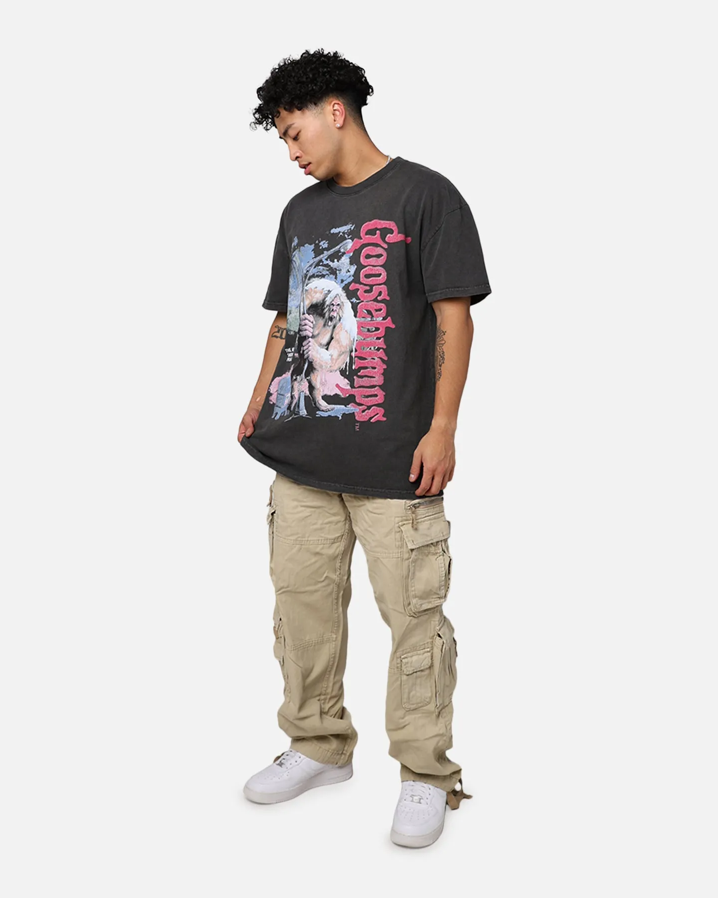 American Thrift X Goosebumps Abominable Snowman Heavyweight T-Shirt Black Wash sold by Culture Kings product image thumbnail 3