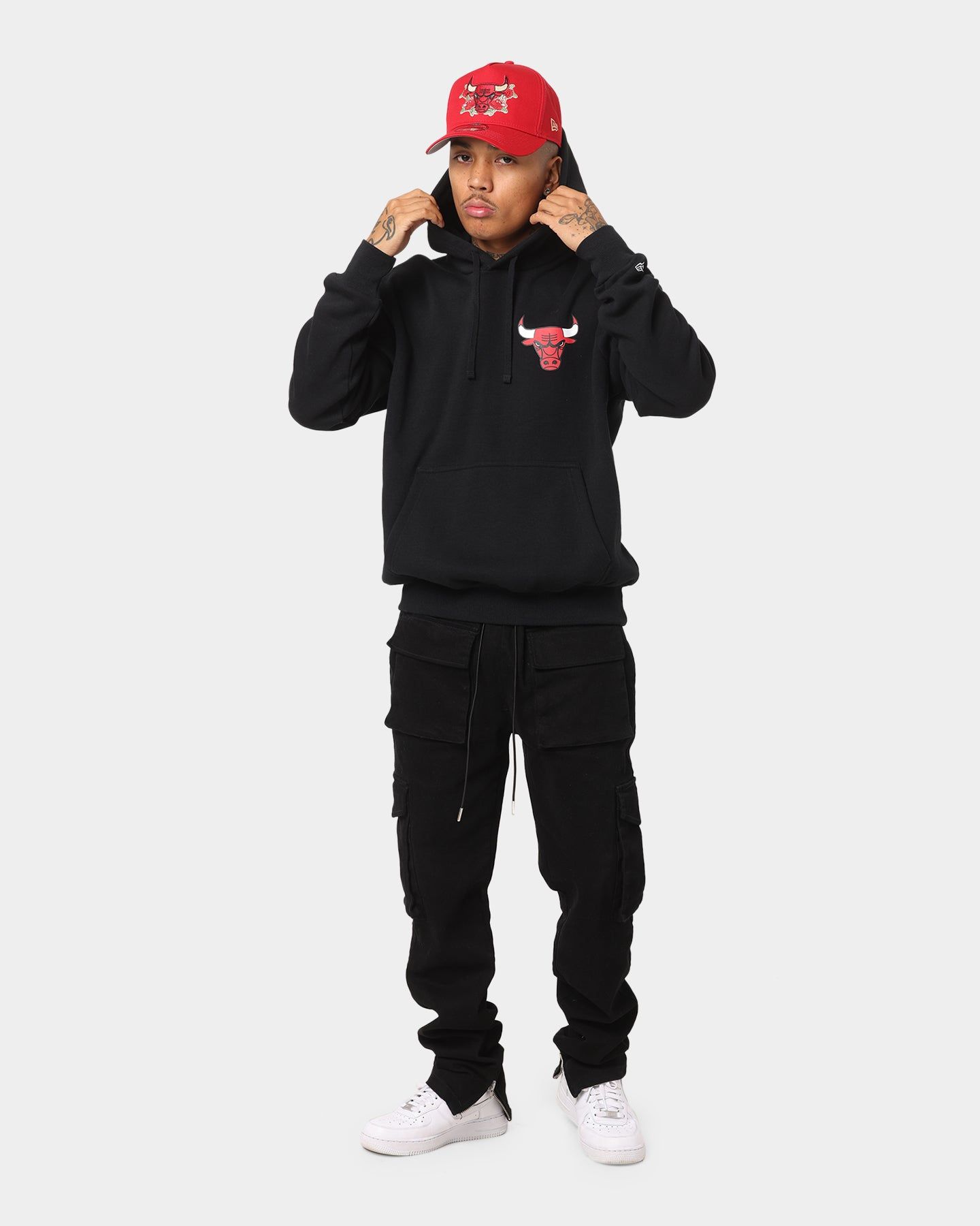 New Era Chicago Bulls Black Repeat Hoodie Black sold by Culture Kings product image thumbnail 2
