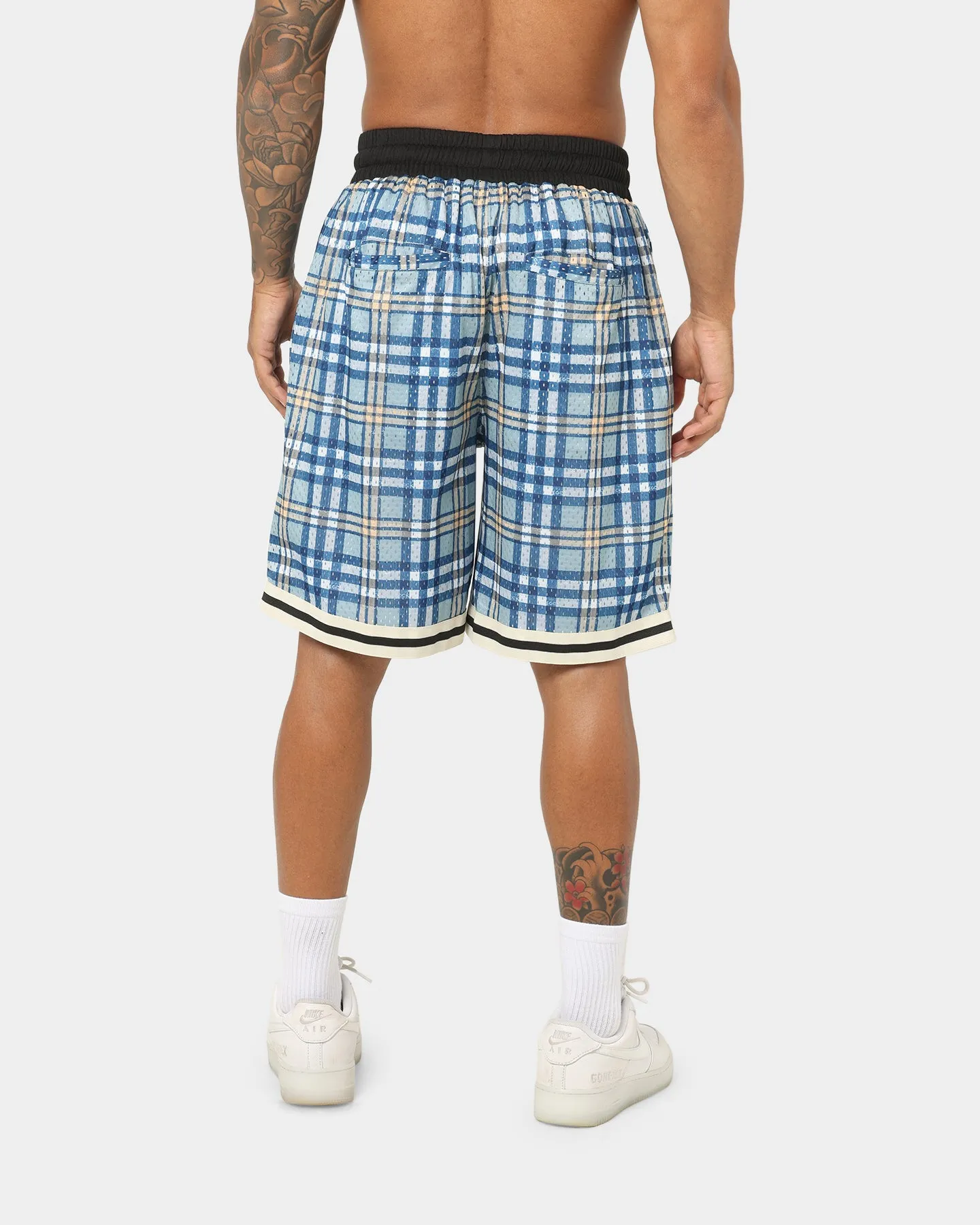 EN ES Team Basketball Shorts Blue Plaid sold by Culture Kings product image thumbnail 4