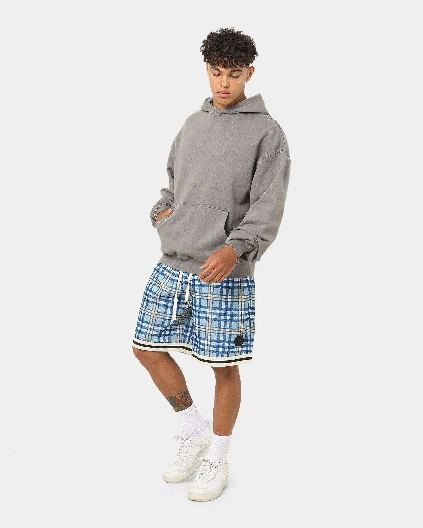EN ES Team Basketball Shorts Blue Plaid sold by Culture Kings product image thumbnail 2