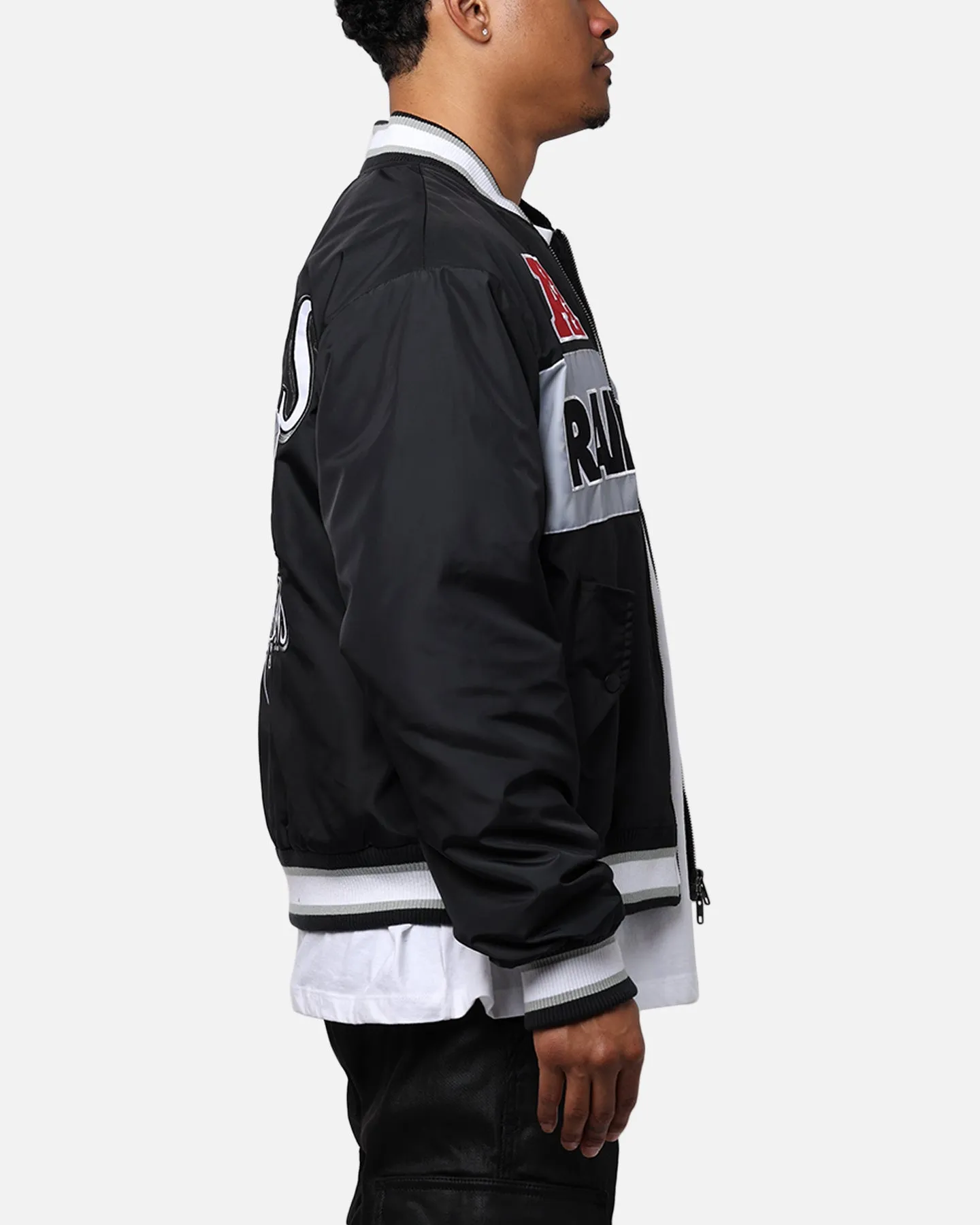 Majestic Athletic Las Vegas Raiders Moto Jacket Faded Black sold by Culture Kings product image thumbnail 4
