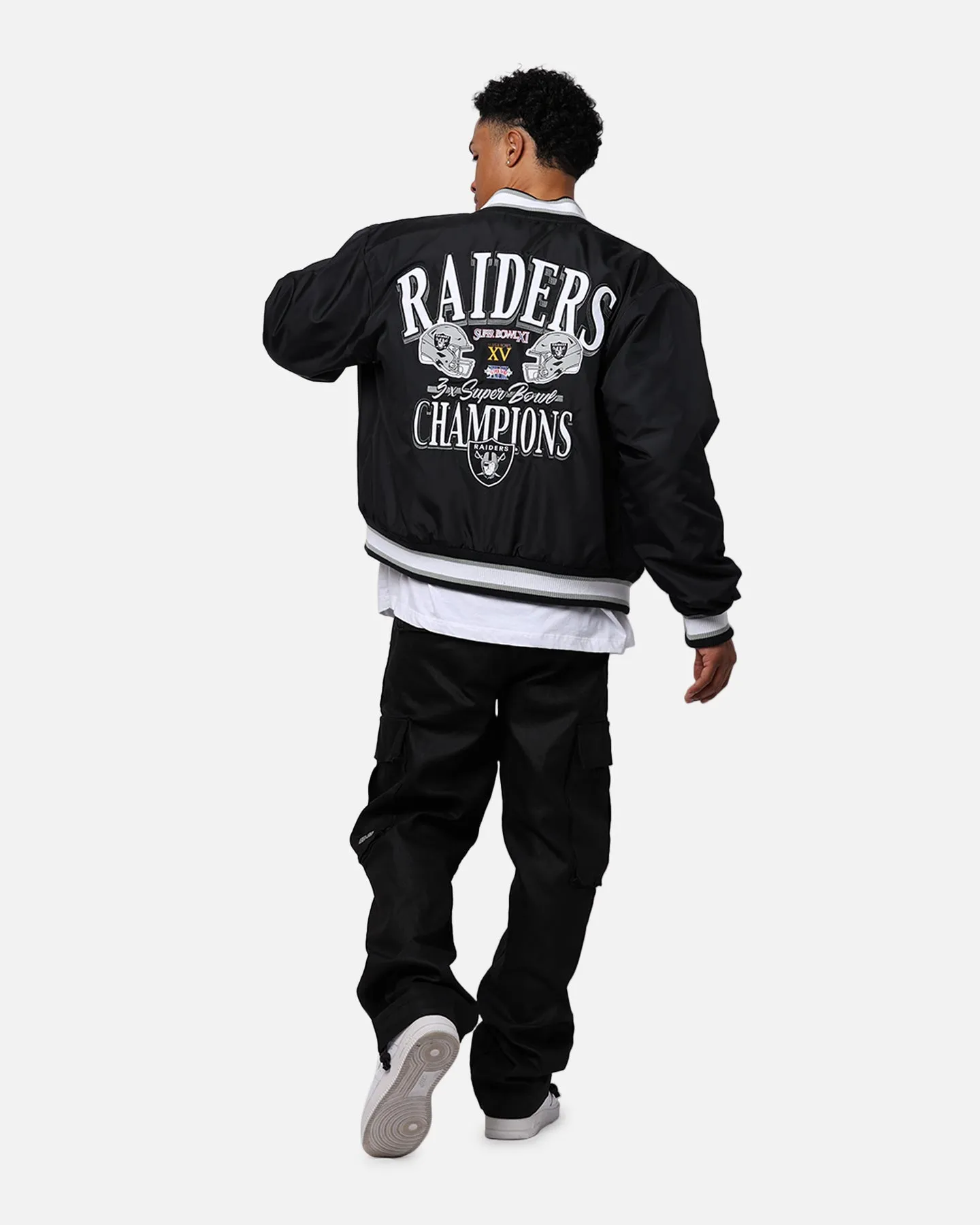 Majestic Athletic Las Vegas Raiders Moto Jacket Faded Black sold by Culture Kings product image thumbnail 3