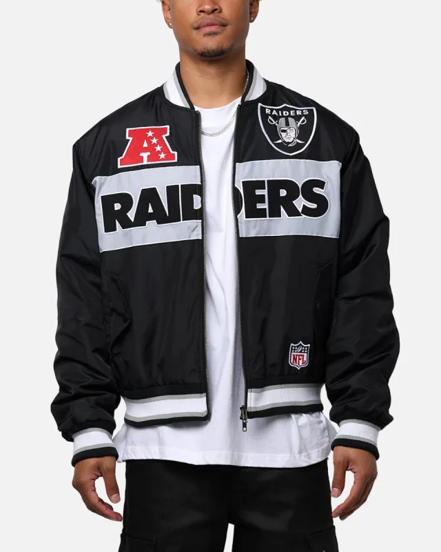 Majestic Athletic Las Vegas Raiders Moto Jacket Faded Black sold by Culture Kings