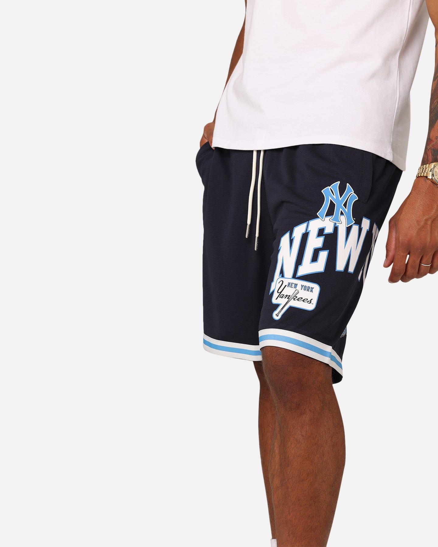 Majestic Athletic New York Yankees Wordmark Mesh Shorts Seaborn sold by Culture Kings product image thumbnail 4