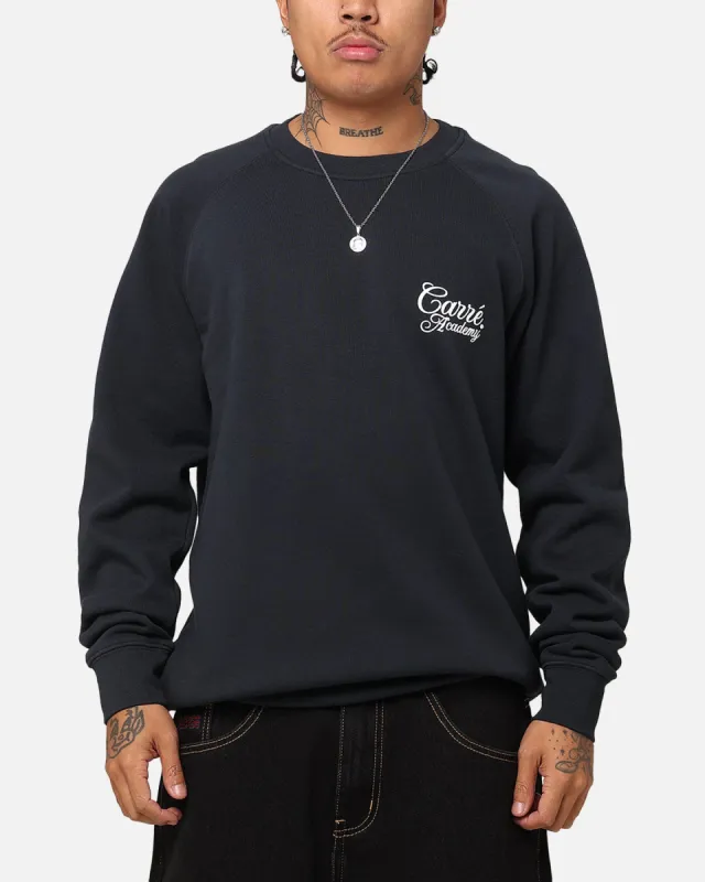 Carre Serif Crewneck Navy sold by Culture Kings
