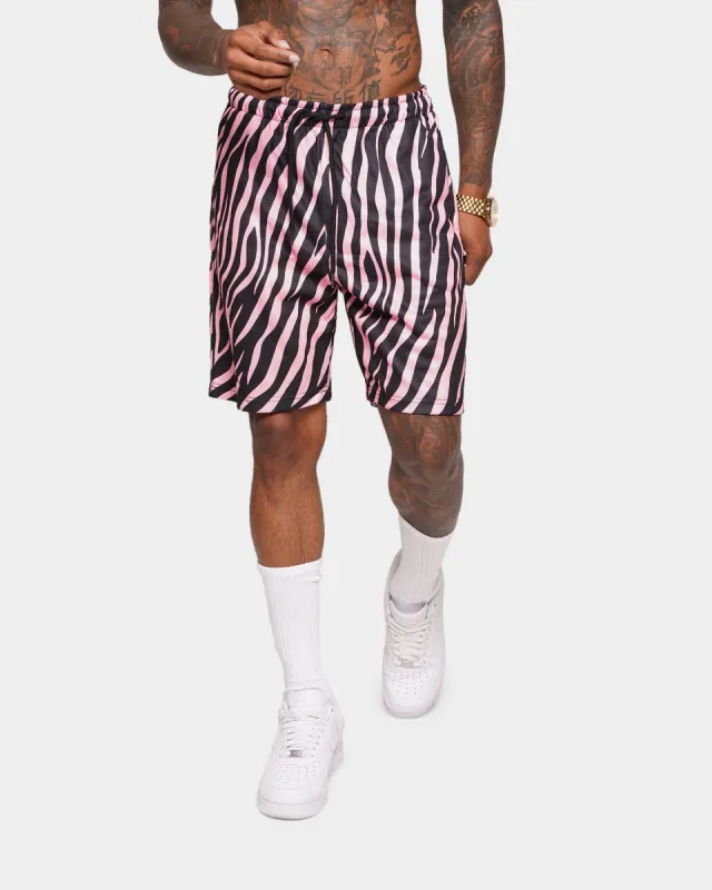 XXIII Nasiim Zebra Shorts Pink/Black sold by Culture Kings