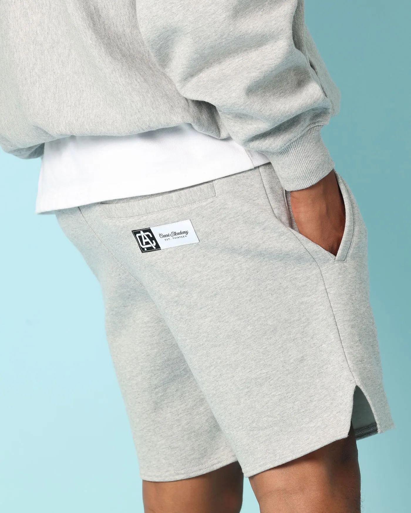 Carré Academy Sweat Shorts Grey Marle sold by Culture Kings product image thumbnail 3