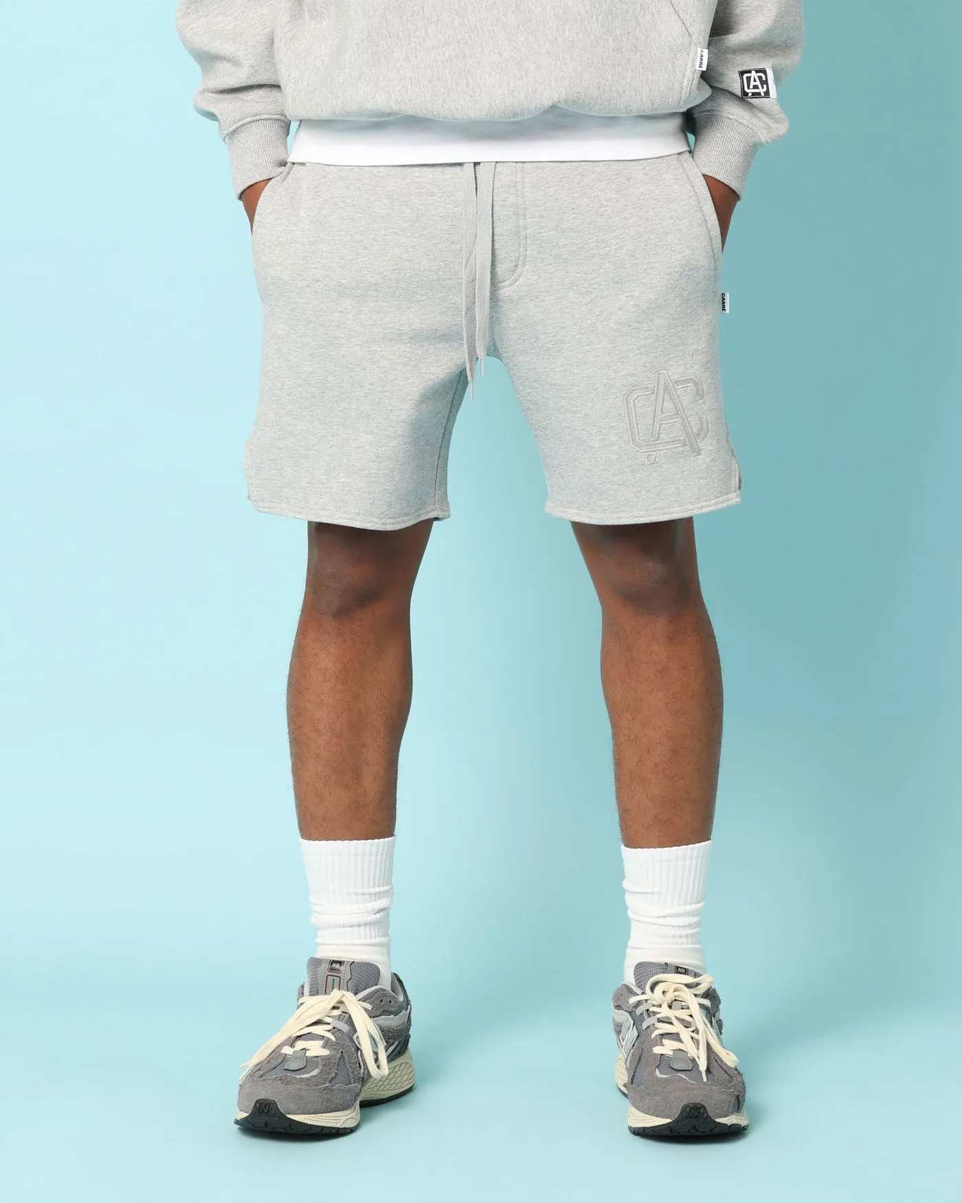 Carré Academy Sweat Shorts Grey Marle sold by Culture Kings