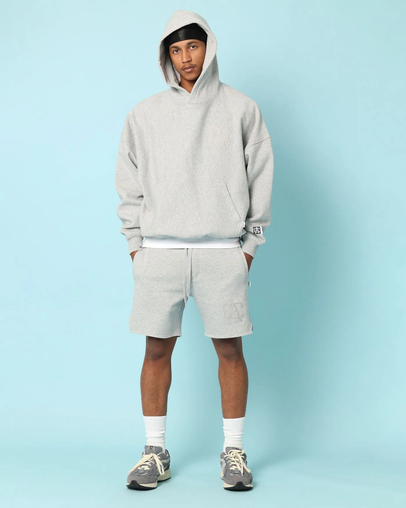 Carré Academy Sweat Shorts Grey Marle sold by Culture Kings product image thumbnail 2