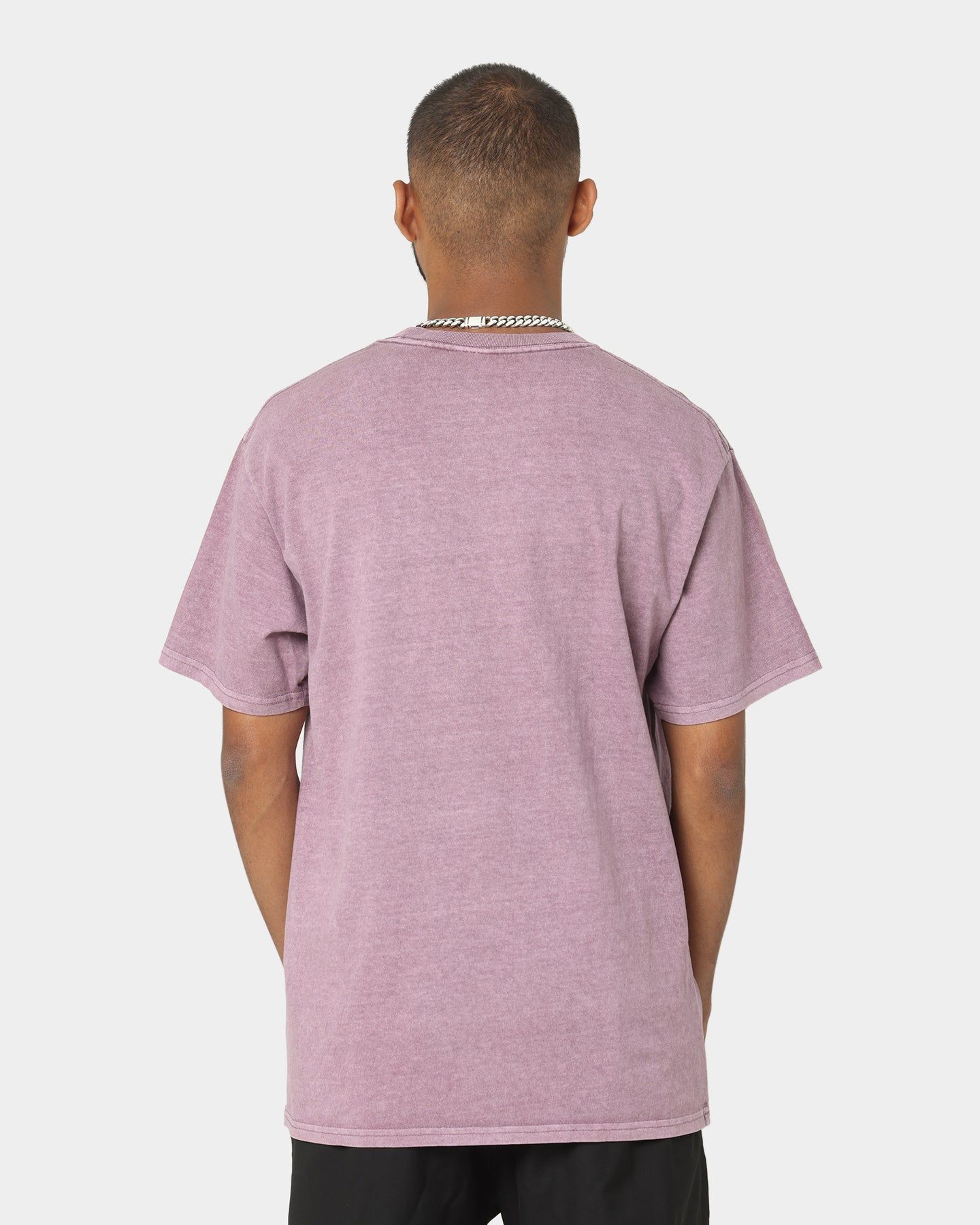HUF X Pleasures Dyed Short Sleeve T-Shirt Purple sold by Culture Kings product image thumbnail 4