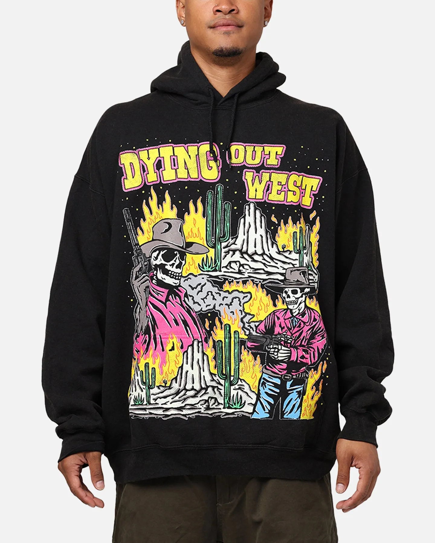 Goat Crew Dying Out West Hoodie Black Wash sold by Culture Kings