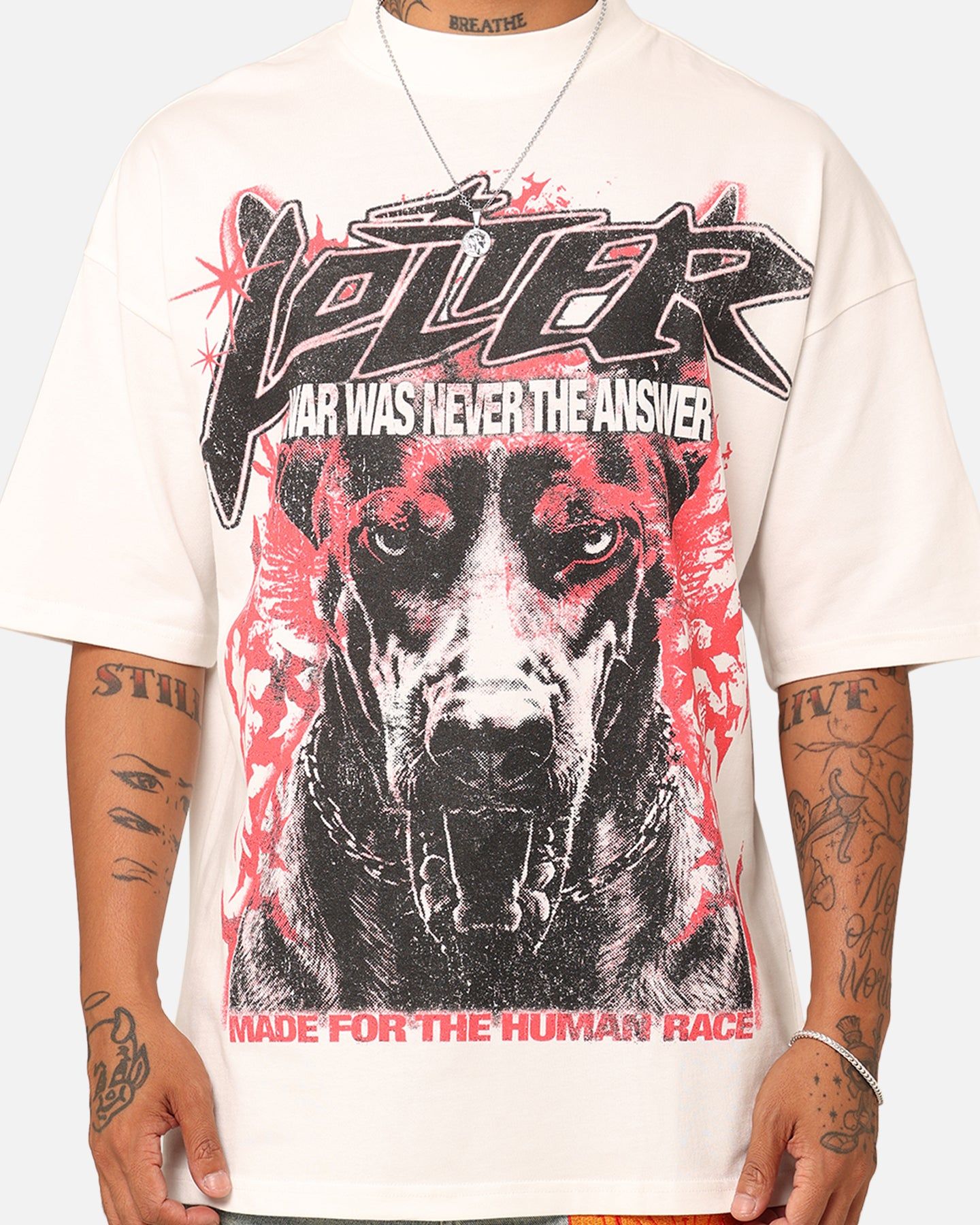 Loiter Dog Tag Oversized T-Shirt Off White sold by Culture Kings product image thumbnail 4